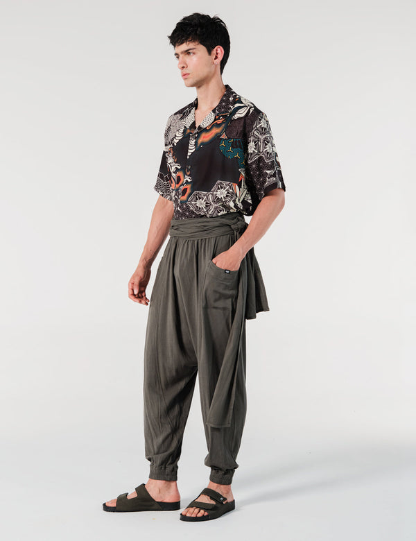 Fickle Military Green Adjustable Strap Jumper Men's – FOU