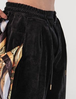 Conexion Black Baggy Loose Fit Pants Men's – FOU