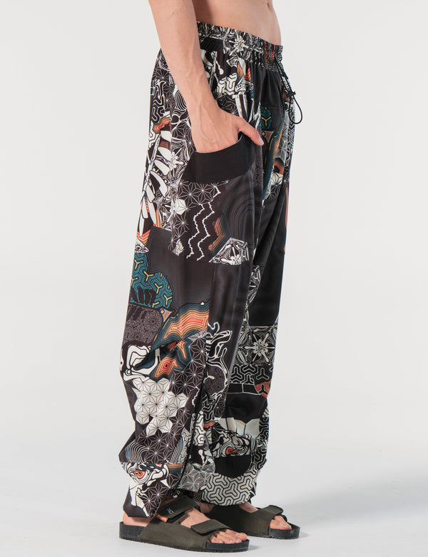 Amapola Multicolor Loose Fit Pants Women's – FOU