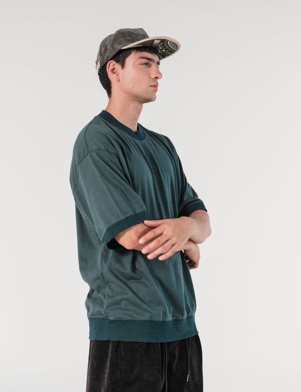 Bosque Jade Green Boxy Fit T-Shirt Men's – FOU