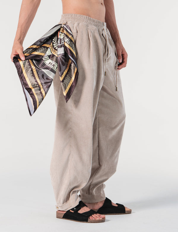 Conexion Beige Baggy Loose Fit Pants Men's – FOU