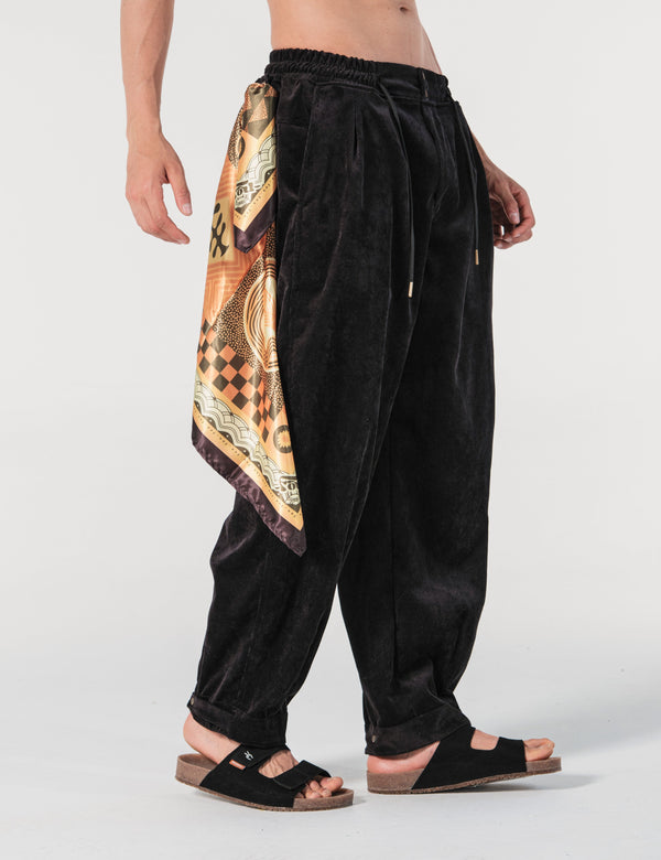 Conexion Black Baggy Loose Fit Pants Men's – FOU