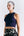 Women's Royal Blue Raglan Crop Top