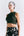 Women's Military Green Raglan Crop Top