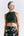 Women's Military Green Raglan Crop Top