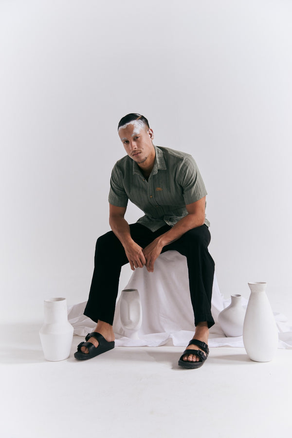 Men's Regular Fit Malachite Pistachio Green Shirt