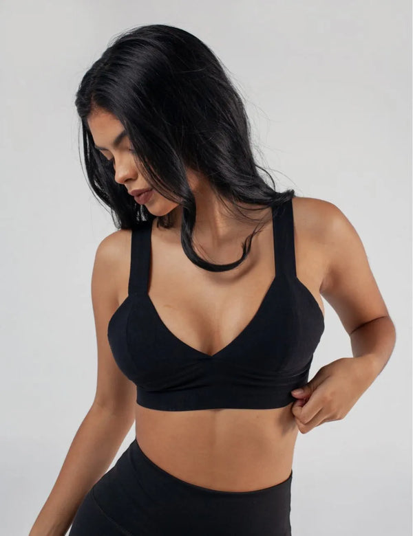 Nicte Black Women´s Triangle Bra Top