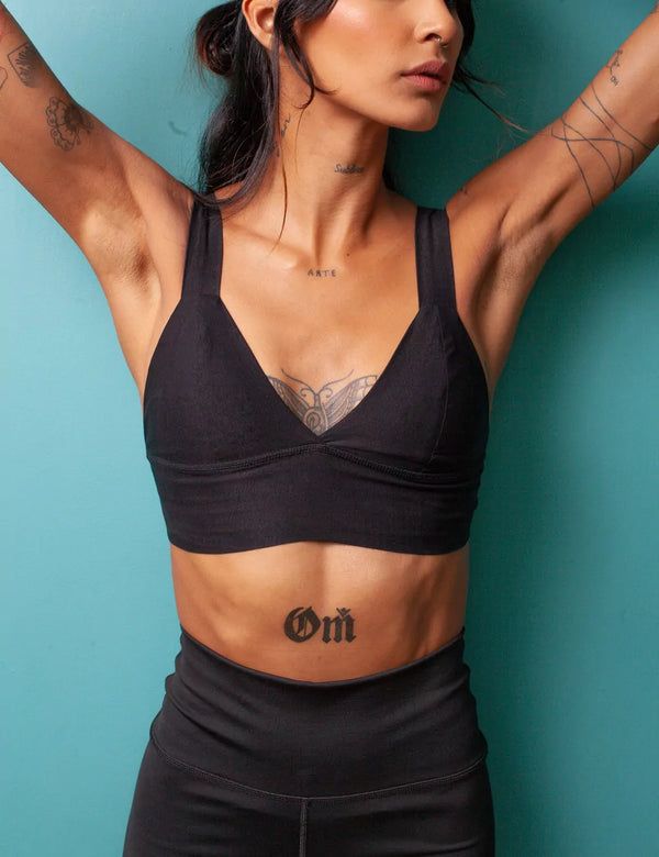 Nicte Black Women´s Triangle Bra Top
