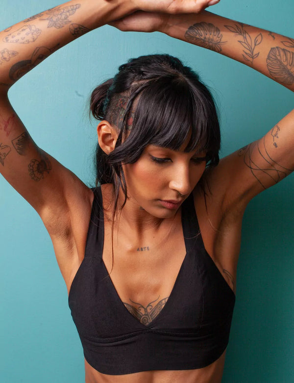 Nicte Black Women´s Triangle Bra Top