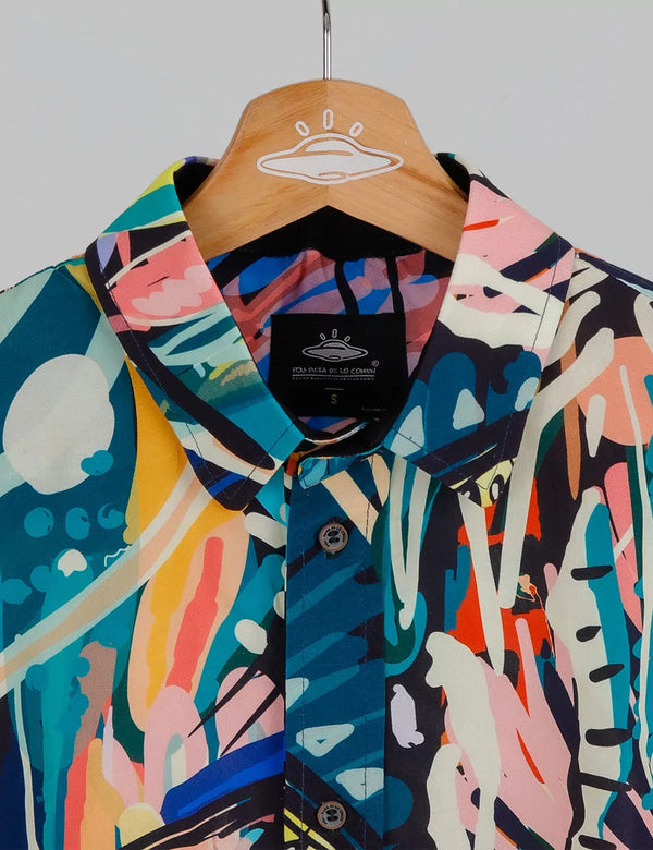 Ayahuasca Multicolor Men Regular Fit Shirt