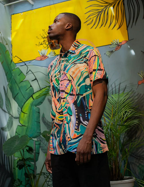 Ayahuasca Multicolor Men Regular Fit Shirt