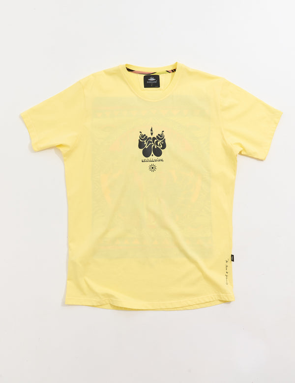 Men's Regular Fit Jimi Hendrix Yellow T-Shirt