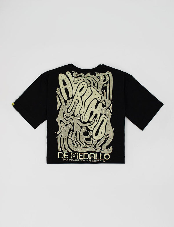Oversize T-Shirt *Al Ritmo de Medallo* Black Women