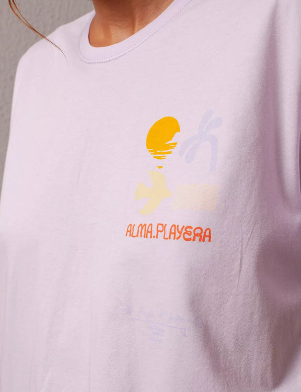 Alma Playera lilac Regular fit Unisex t-shirt