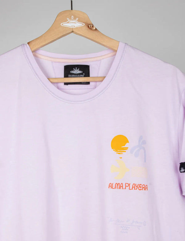 Alma Playera Men Regular fit Lilac T-shirt