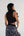 V-neck Vest Set Stamp blue + black for Women