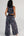 V-neck Vest Set Stamp blue + black for Women