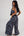 V-neck Vest Set Stamp blue + black for Women