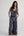 V-neck Vest Set Stamp blue + black for Women