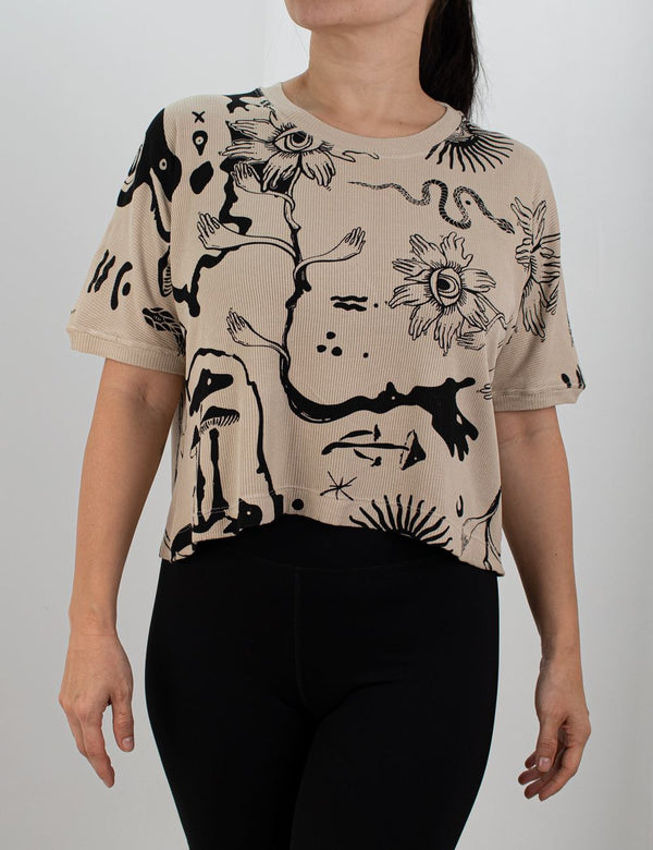 Women´s *Bosque* Sand Integrated Sleeve T-Shirt