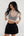 Glow Sheer off-white Long Sleeved Women´s Crop Top