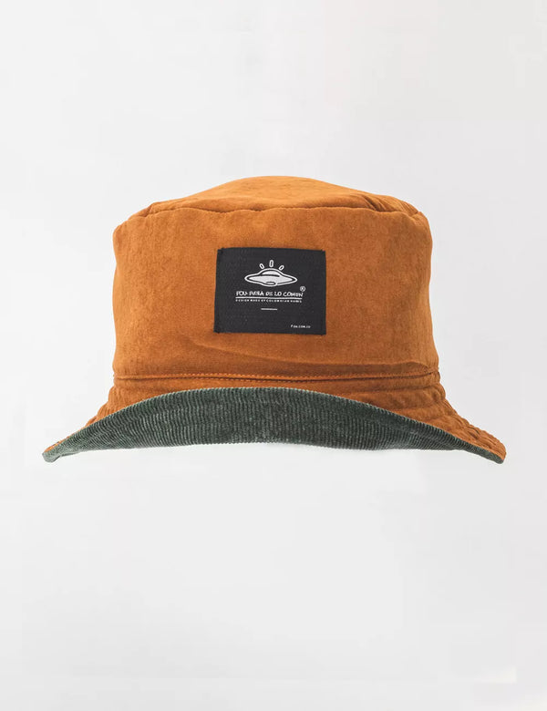 Fisher Hat Duplex Green+Chocolate Unisex
