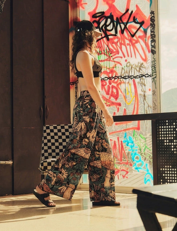 Garden Multicolor Wide Leg Pants Women's