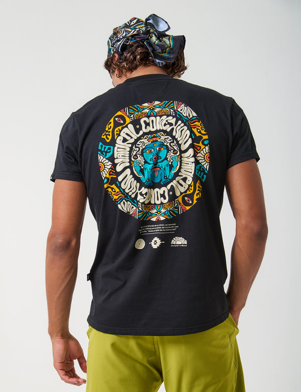 Confortable Natural Connection T-shirt in black