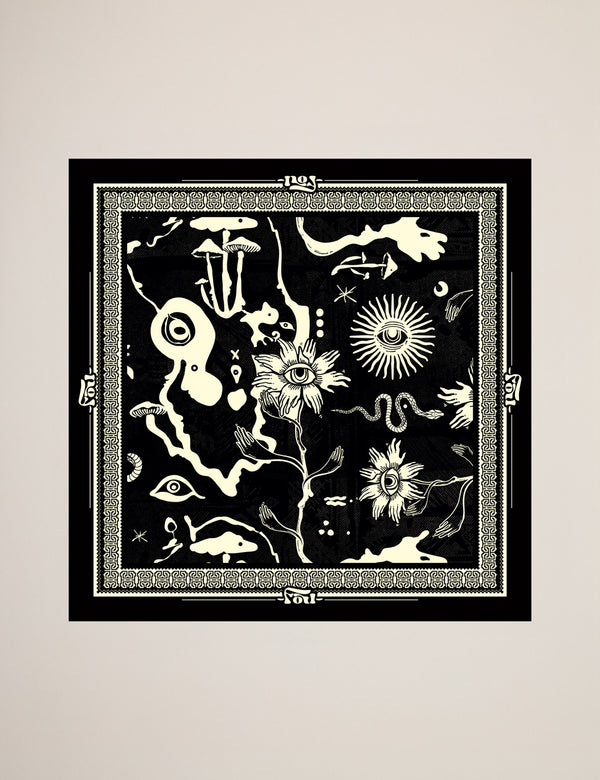 Unisex Black Night Scarf