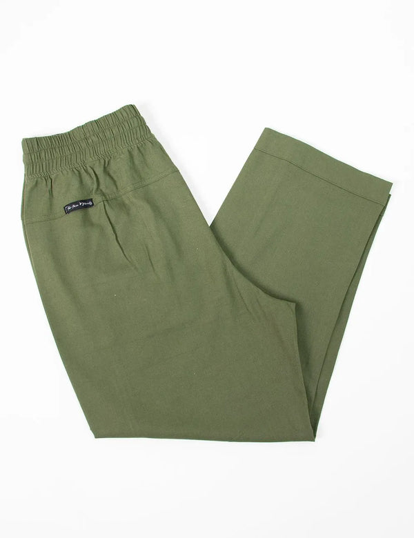 Men’s Bamboo Green Pine Chino Pants