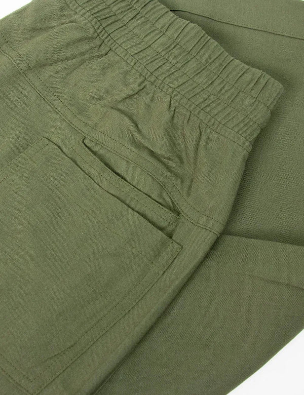 Men’s Bamboo Green Pine Chino Pants