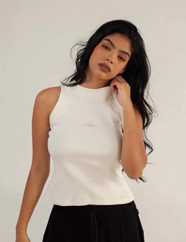 UFO off white High Neck Womens Tank Top