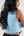 Women’s Lúpulo Light Blue High-Neck Crop Top