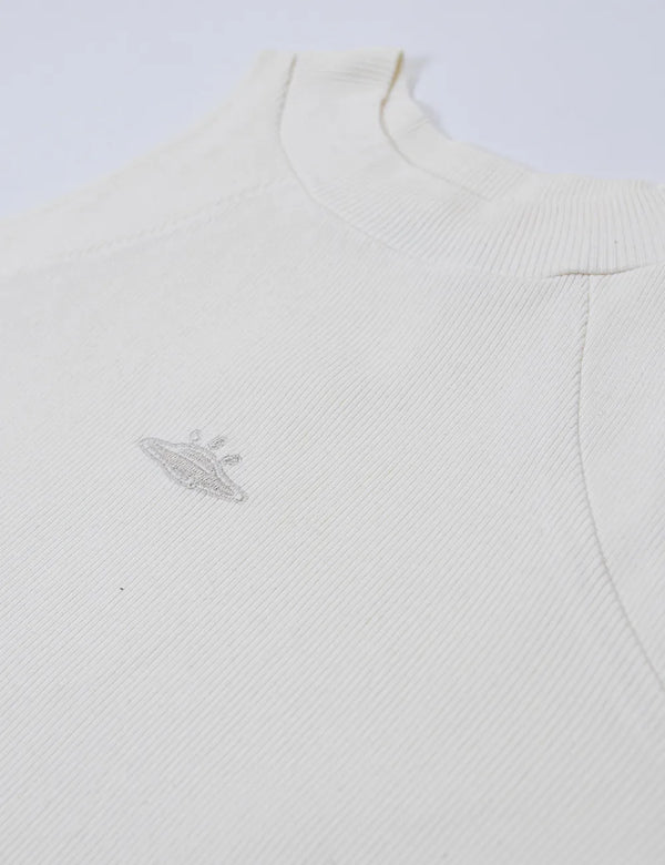 UFO off white High Neck Womens Tank Top