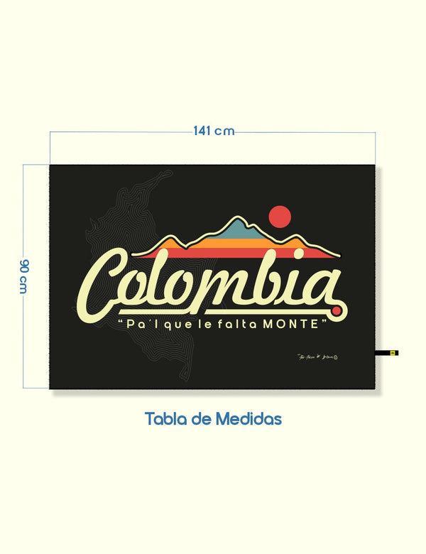 Colombia Pa'l Que Le Falta Monte 90 x 1.41 Microfiber Travel Towel – FOU