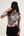 Butterfly Long Sleeve Mesh Military Green Women´s Crop Top