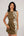 Bioma High Women Neck Short Green Military Dress