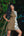 Bioma High Women Neck Short Green Military Dress