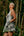Flora High Neck off white Womens Short Dress