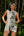 Flora High Neck off white Womens Short Dress