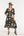 Savia Semi-Fitted Dress Black + Ecru Women