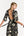 Savia Semi-Fitted Dress Black + Ecru Women