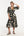 Savia Semi-Fitted Dress Black + Ecru Women