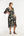Savia Semi-Fitted Dress Black + Ecru Women